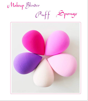 J & F Sponge Puff Foundation Cream Powder Blender Puff Pack of 5