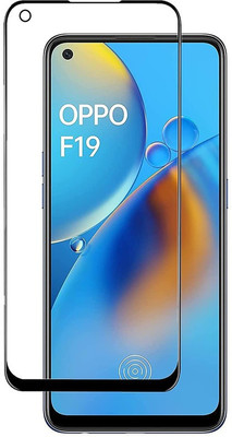 CHATURVEDH Edge To Edge Tempered Glass for Oppo F19(Pack of 1)
