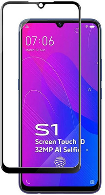 CHATURVEDH Edge To Edge Tempered Glass for Vivo S1(Pack of 1)