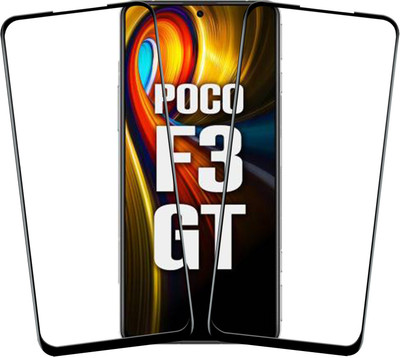 VAlight Edge To Edge Tempered Glass for POCO F3 GT(Pack of 2)