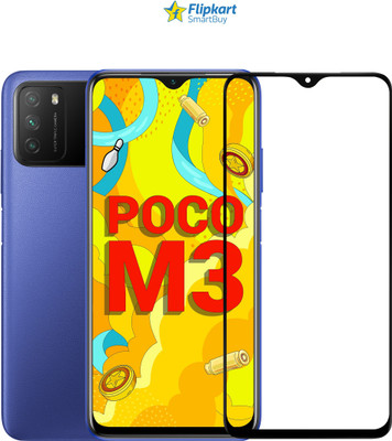 Flipkart SmartBuy Edge To Edge Tempered Glass for Poco M3, Redmi 9 Power, POCO C3, Redmi Redmi 9 Prime(Pack of 1)