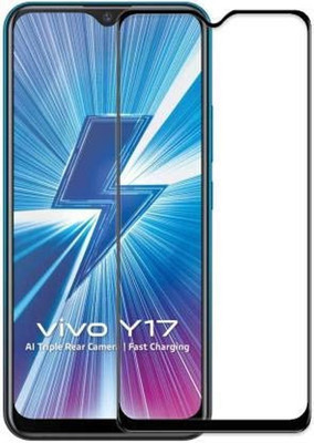 CHATURVEDH Edge To Edge Tempered Glass for Vivo Y19(Pack of 1)