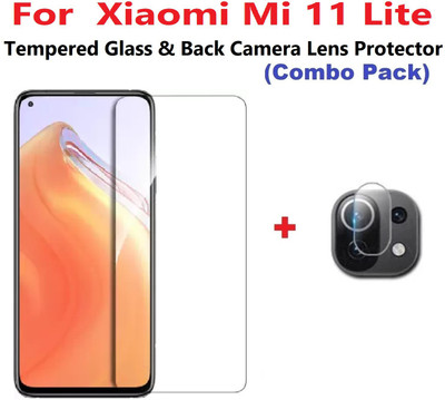 ISAAK Tempered Glass Guard for Xiaomi Mi 11 Lite(Pack of 2)