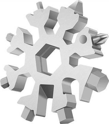 Arsh enterprises 18 in 1 Multi-Purpose Screwdriver Tool Snowflake Shaped Stainless Steel -silver Combination Screwdriver Set Combination Screwdriver(Pack of 1)