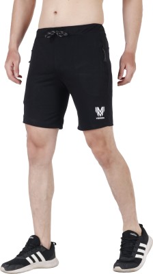 jai shree shyam fashion wear Solid Men Black Sports Shorts