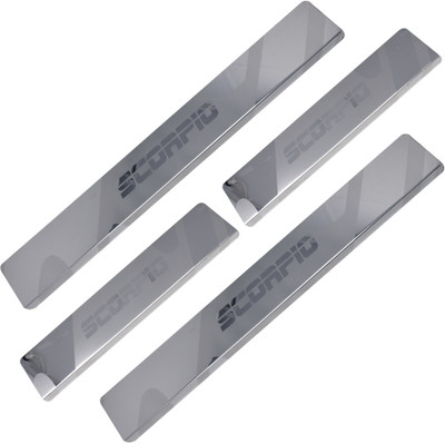 Galio Car Footsteps/Sill Guard Stainless Steel Scuff Plate for Scorpio- Door Sill Plate