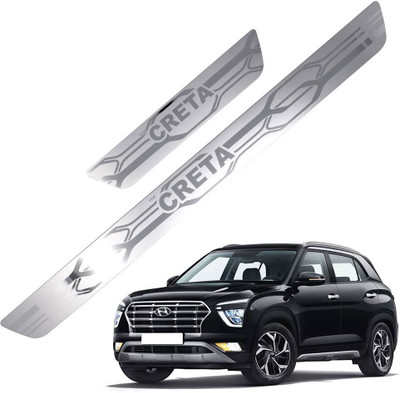 Galio Car Footsteps/Sill Guard Stainless Steel Scuff Plate for Creta- Door Sill Plate