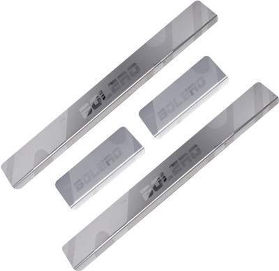 Galio Car Footsteps/Sill Guard Stainless Steel Scuff Plate for Bolero- Door Sill Plate