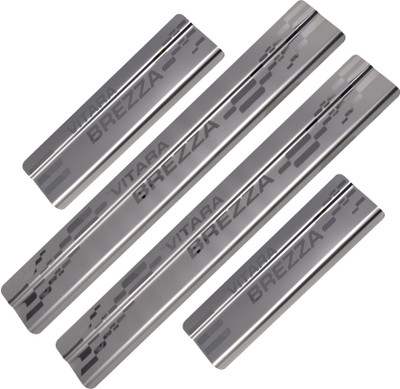 Galio Car Footsteps/Sill Guard Stainless Steel Scuff Plate for Vitara Brezza Ldi- Door Sill Plate