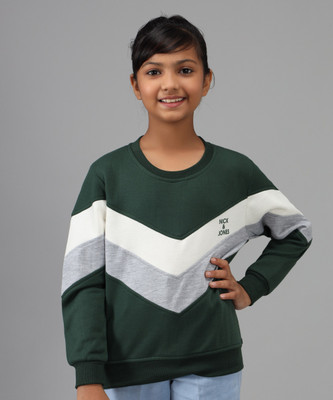 NICK AND JONES Full Sleeve Color Block Boys Sweatshirt