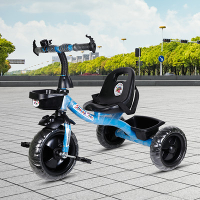 DUGGY BABY TRICYCLE FOR KIDS WITH FRONT AND BACK BASKET LIGHT BLUE ...