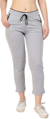 Foxdean Solid Women Grey Track Pants