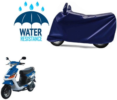 RONISH Waterproof Two Wheeler Cover for Indus(Yo Style, Blue)