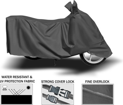 MADAFIYA Two Wheeler Cover for Bajaj(Pulsar 135 LS DTS-i, Grey)