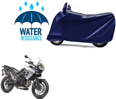 bikecar Two Wheeler Cover for Triumph(Tiger 800 XR, Blue)