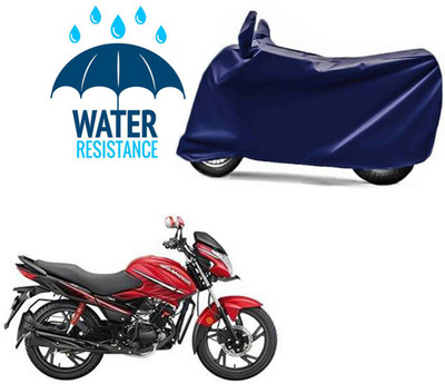 RONISH Waterproof Two Wheeler Cover for Hero(Glamour i3s, Blue)