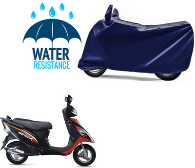 bikecar Two Wheeler Cover for TVS(Scooty Streak, Blue)