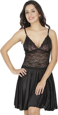 Klamotten Women Nighty(Black)