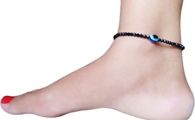 Haryali Crystal, Metal, Glass Anklet(Pack of 2)