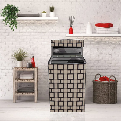 WIN WORLD Top Loading Washing Machine  Cover(Width: 58.42 cm, Brown)