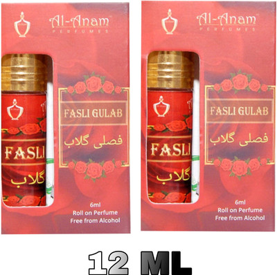Al-Anam Fasli Gulab 6Ml Pack Of 2 Floral Attar(Rose)
