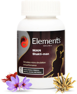 Elements Man Shakti Man Herbal Capsule- 60 Capsules(60 Capsules)