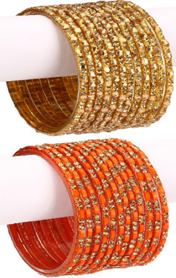 1st Time Glass Enamel Bangle Set(Pack of 24)