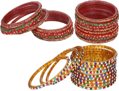 1st Time Stone Enamel Bangle Set(Pack of 24)