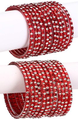 AFAST Glass Bangle Set(Pack of 10)