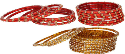 AFAST Glass Bangle Set(Pack of 10)
