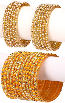 1st Time Glass Enamel Bangle Set(Pack of 24)