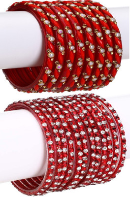 1st Time Glass Enamel Bangle Set(Pack of 20)