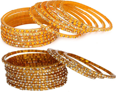 AFAST Glass Bangle Set(Pack of 10)