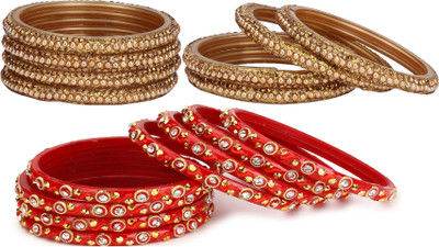 AFAST Glass Bangle Set(Pack of 10)