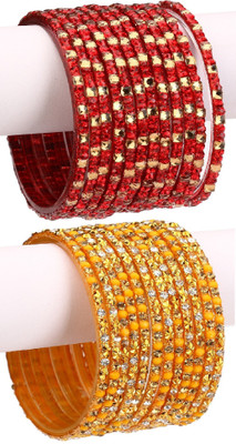 1st Time Stone Enamel Bangle Set(Pack of 24)