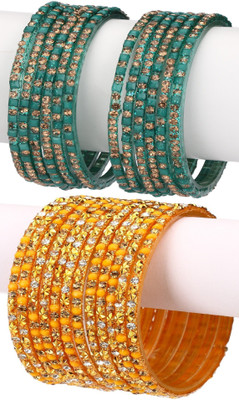 1st Time Stone Enamel Bangle Set(Pack of 24)