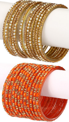 AFAST Glass Bangle Set(Pack of 10)
