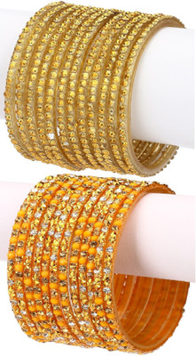 1st Time Glass Enamel Bangle Set(Pack of 24)