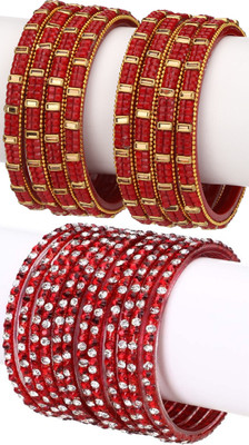 AFAST Glass Bangle Set(Pack of 10)