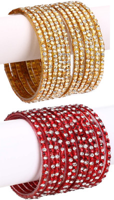 1st Time Glass Bangle Set(Pack of 24)
