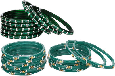 1st Time Glass Enamel Bangle Set(Pack of 20)