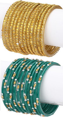 1st Time Glass Enamel Bangle Set(Pack of 24)