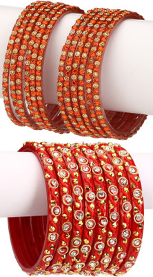 1st Time Glass Enamel Bangle Set(Pack of 20)