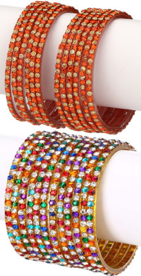 AFAST Glass Enamel Bangle Set(Pack of 24)
