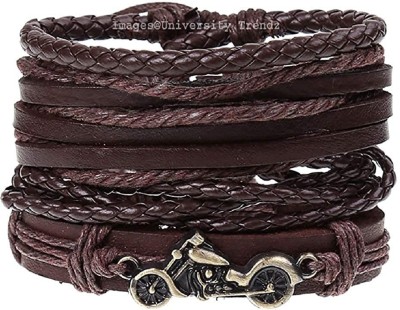 TASHKURST Leather Bracelet Set(Pack of 4)