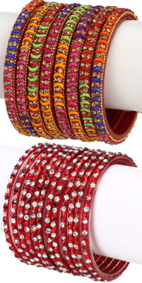 1st Time Glass Enamel Bangle Set(Pack of 20)