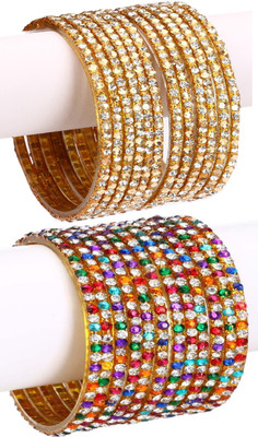 1st Time Glass Enamel Bangle Set(Pack of 24)