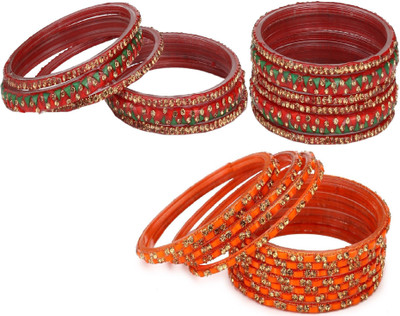 1st Time Stone Enamel Bangle Set(Pack of 24)