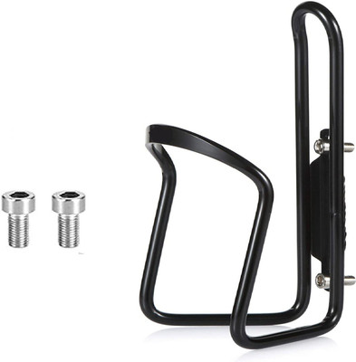 THE MORNING PLAY Portable Drinking Water Bottle Holder for Cycle with DIY Installation Screw BLACK Bicycle Bottle Holder