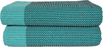 Tharunsha Elite Checkered Single AC Blanket for  Mild Winter(Cotton, Green)